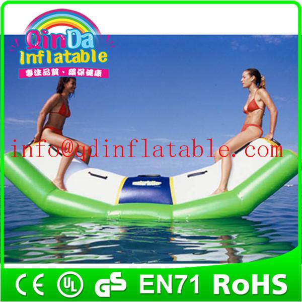 water amusement park custom inflatable water teetertotter toy seesaw for water fun