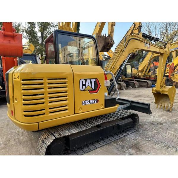 Used CAT 305.5E2 Mini Crawler Excavator with 0.22 m3 Bucket Capacity in Good Condition