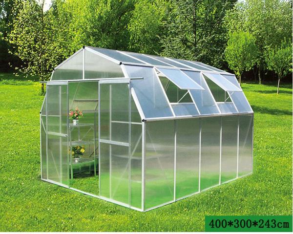 58x98x187CM Polycarbonate Board  Greenhouse， Easily to install without special tools，Light and fast