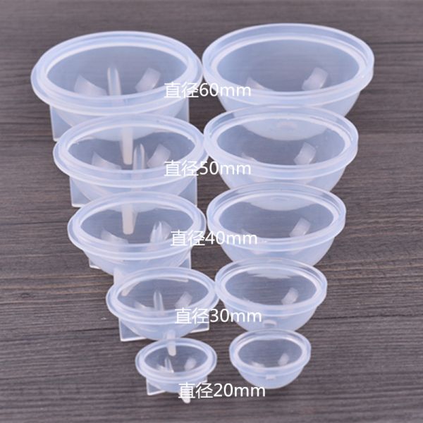 Crystal Drip Glue Ball Planet Silicone Mold DIY Handmade Jewelry Ball Dry Flower High Mirror Hemisphere Ornament