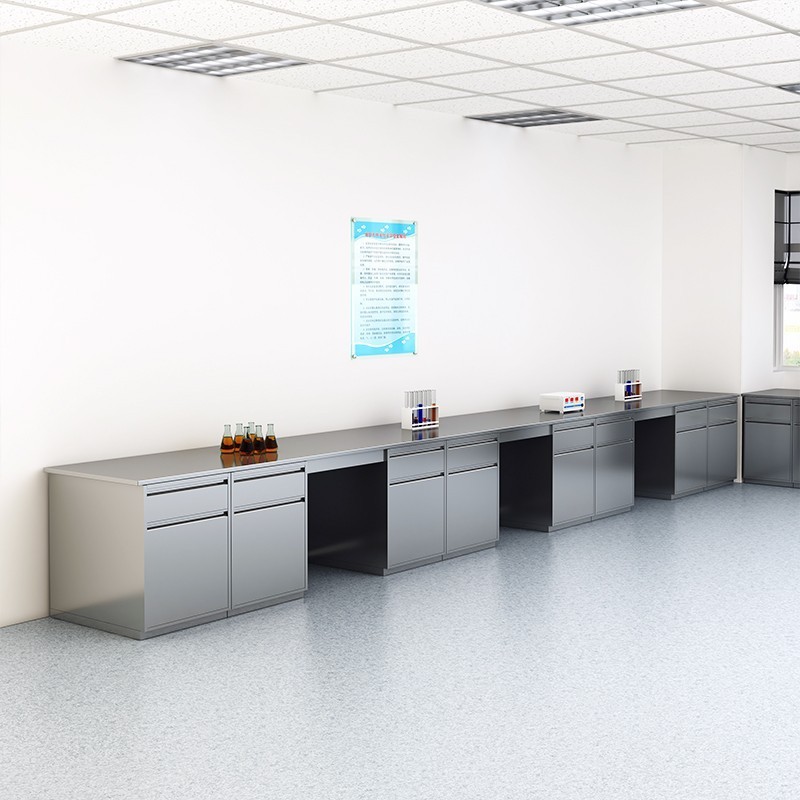 Sterile Cleanroom Stainless Steel Bench 304 / 316 Stainless Steel Work Table