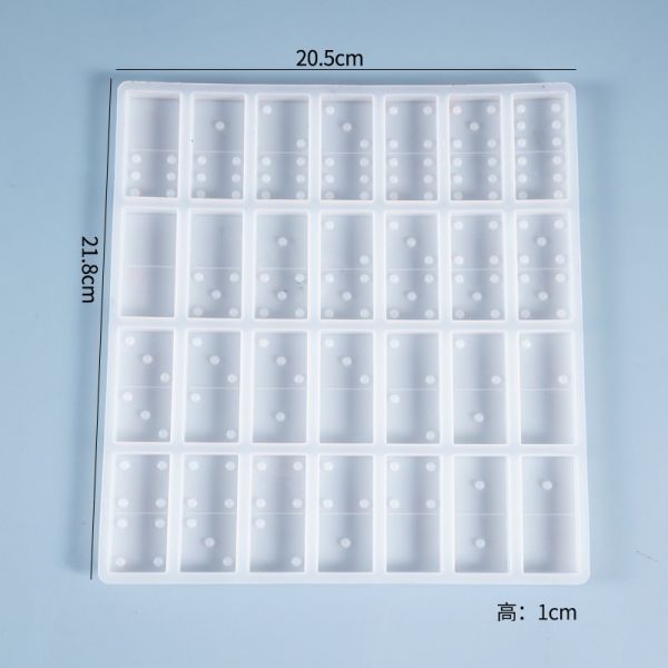 DIY Crystal Dropping Glue Mold Domino Pai Jiu Home Creative Personality Domino Tianjiu Silicone Mold