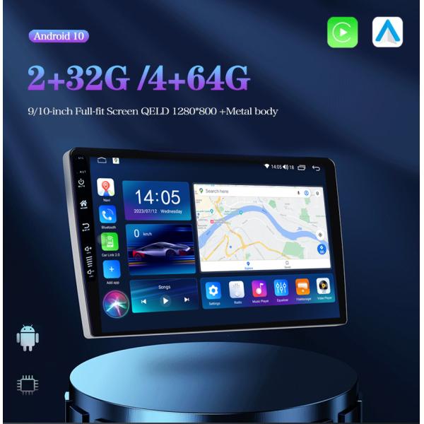 9-дюймовый авторадио мультимедийный проигрыватель для Toyota Ford VW Hyundai KIA Nissan Встроенный WiFi