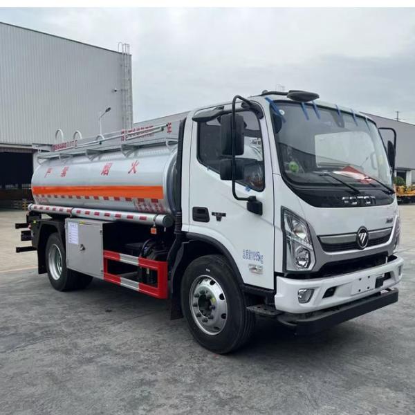 Customized FOTON 4X2 Fuel Tanker Truck for Petrol With Single Oil Pump and Digital Refueling Dispenser