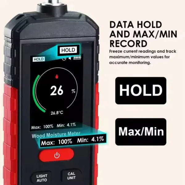 WT637 Digital Wood Moisture Meter for Wood Bamboo Paper Chinese Medicinal Materials