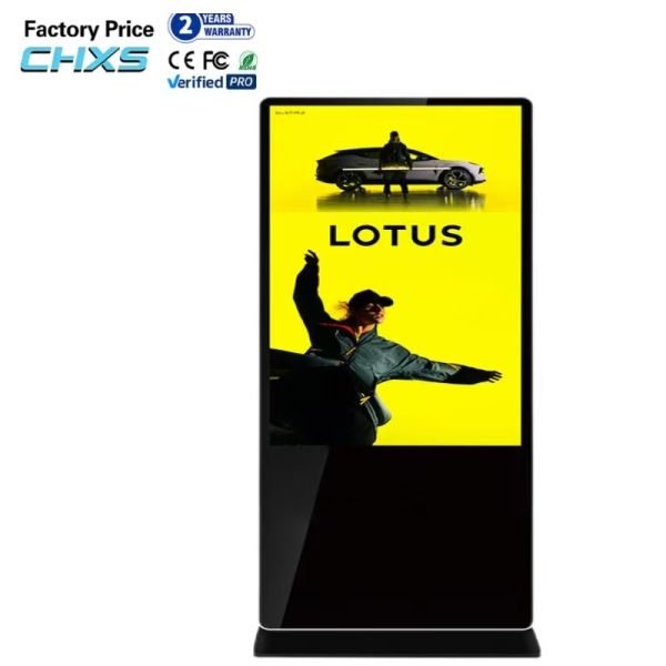 CH 55/65 Inch IPS LCD Touch Screen Digital Signage Advertising Kiosk with Built-in CMS Smart WiFi NFC Floor Stand