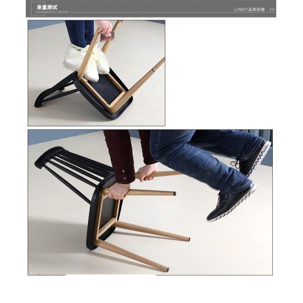 High Back Plastic Dining Chairs Arc Design With Wood Print Transfer Iron Legs