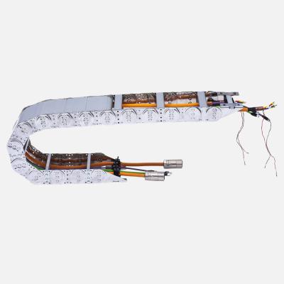 Steel Material Cable Drag Chain Wire Carrier , Flexible Cable Tray Chain Custom Logo