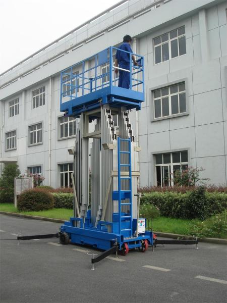 Elevador vertical aéreo do mastro 10 medidores 480 mastro da capacidade quatro do quilograma para auto estações