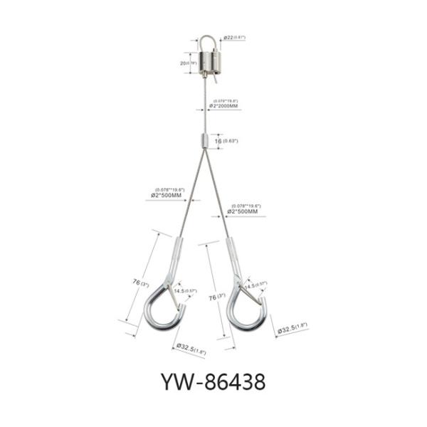 Easy Installation Acoustic Panel Wire Hanging Kit Spiral Corkscrew Anchor YW86437