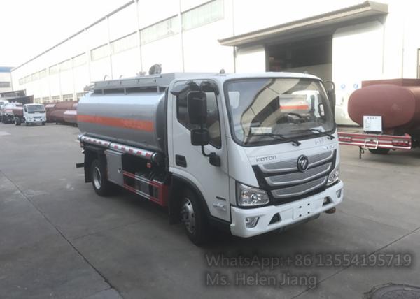 Caminhão do distribuidor do combustível do veículo com rodas 5m3 de FOTON AUMARK-S33 4X2 6