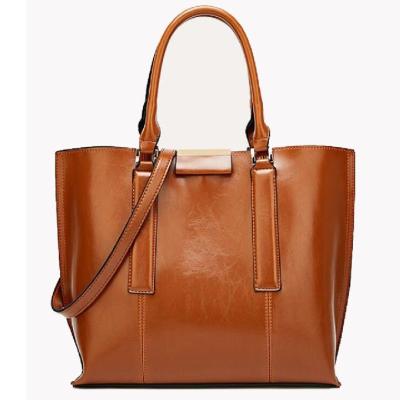Tote Bags retro das mulheres versáteis do ombro da pele uma da cera do óleo