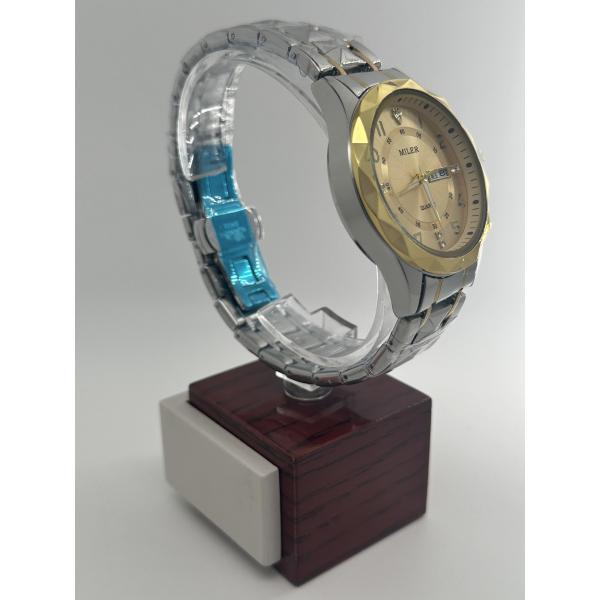 ML-1003 Reloj de pulsera de cuarzo Reloj a prueba de agua Reloj luminoso Reloj de acero inoxidable
