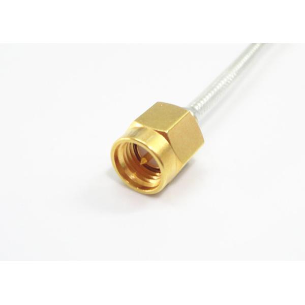Copper Connector Male RF Cable Assemblies SMA 50 Ohm Gold Plated
