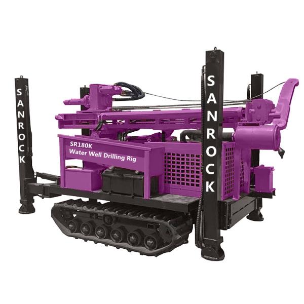 Equipamento de Perfuração de Água Hidráulica Furo 180m de Profundidade Rastejador Máquina de Perfuração de Poço de Água