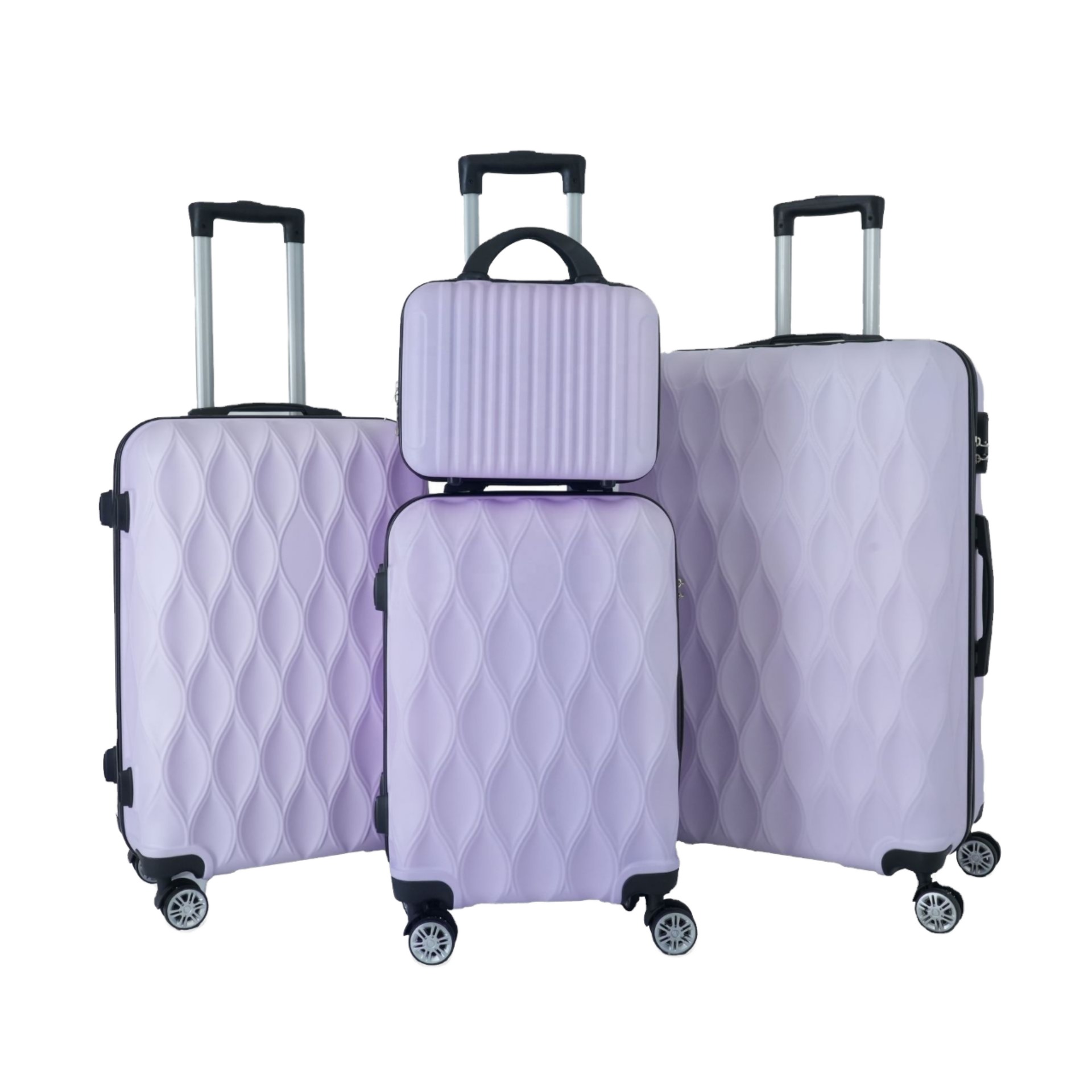 Unisex Ultra-Lightweight Travel Luggage Suitcase Set 360° Smooth Wheels Easy Carry Durable Suitcases for Smooth Travel