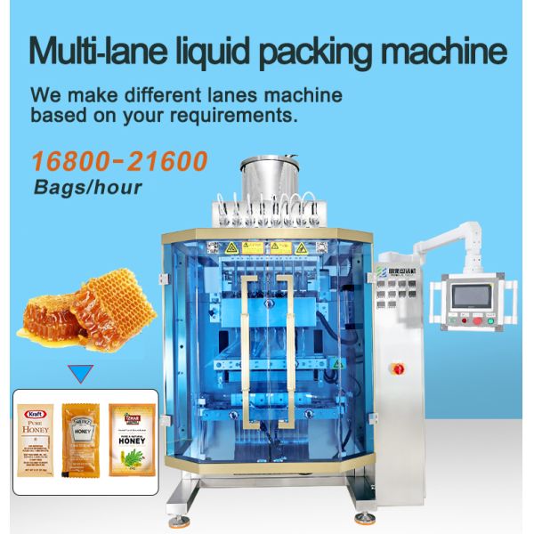 Super Honey Sachet Stick Packing Machine Bee Honey Filling and Sealing Machine Automatic Multi Lanes Liquid Packaging Machine