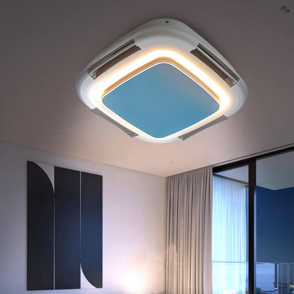Ventilateurs de plafond haut de gamme sans lame, ventilateur de plafond intelligent moderne avec lumières et télécommande