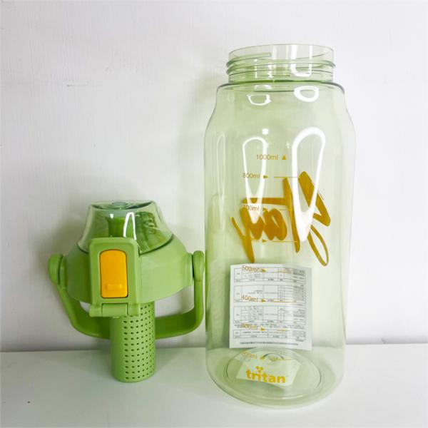 Travel Fruit Infusing Water Bottle 1000ml Tritan Sports Plastic Teabag Infusion Bottle