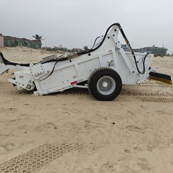 HANDSOMER 2000 Tractor Towable Beach Cleaner | 2m Hydraulic Sand Sifter For Seaweed & Coral Removal