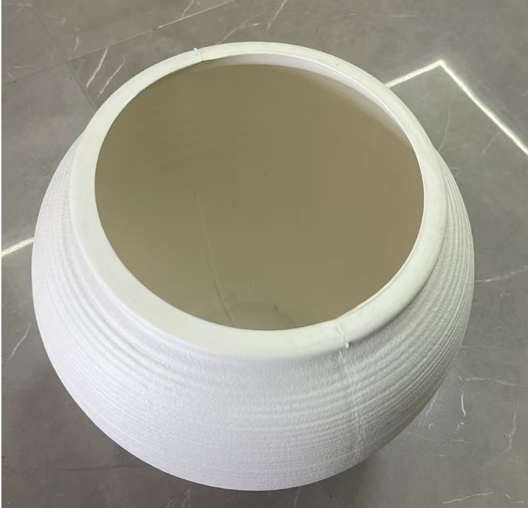 HDPE Multi-leaf White Porcelain Flower Pot for Indoor and Outdoor Potted Plants