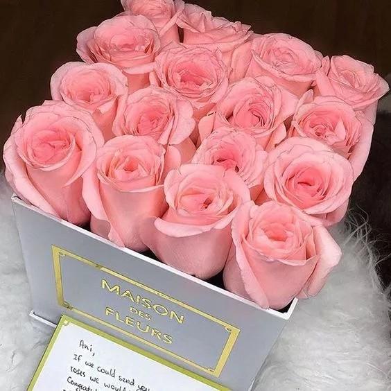 Square cardboard box popular kraft paper flower box preserved rose box