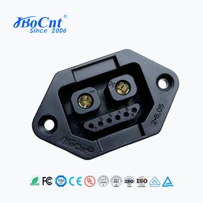 Compact 2+6P-3 EV Charging Plug And Socket , Electric Vehicle Charger Connector