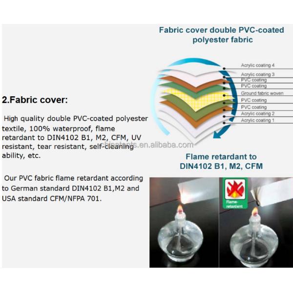 Желтые события шатра церемонии ПВК расстояние залива шатра 48м формы