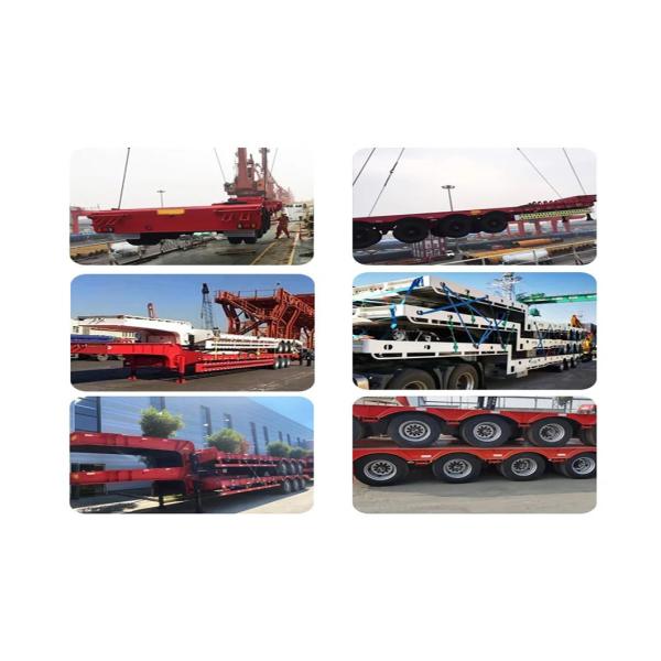 Flatbed 3 Axles 40FT Container Semi Trailer for Container Transportation