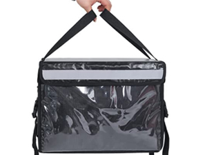 Portable Durable Tarpaulin Waterproof Food Transport Cooler Bag Printed Compartment On-The-Go Temperature Control Food Packaging and Delivery Thickened Waterproof Takeaway Box