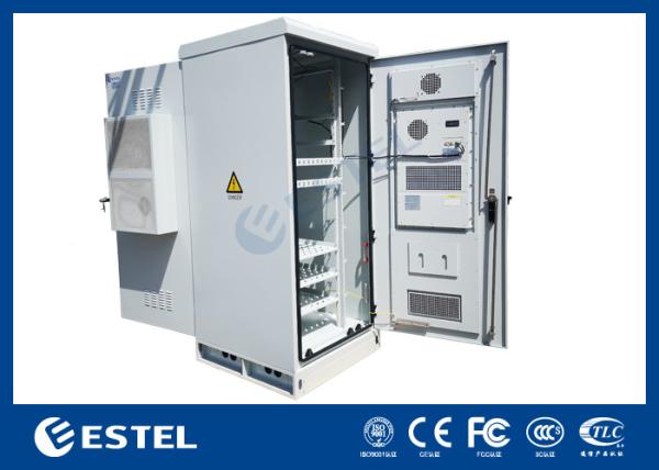 ET9090210A-40U Dual Door Outdoor Cabinet Telecom With Remote Monitory System PDU