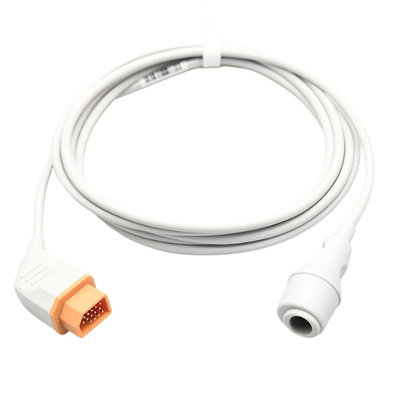 14 Pin IBP Transducer Cable ISO13485 Certified IBP Cable Nihon Kohden Reusable