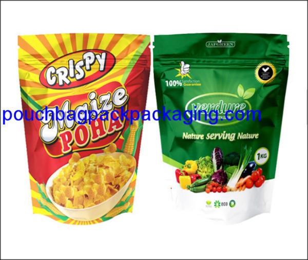 Stand up pouch, aluminium doypack, zip lock stand up bag for food packaging