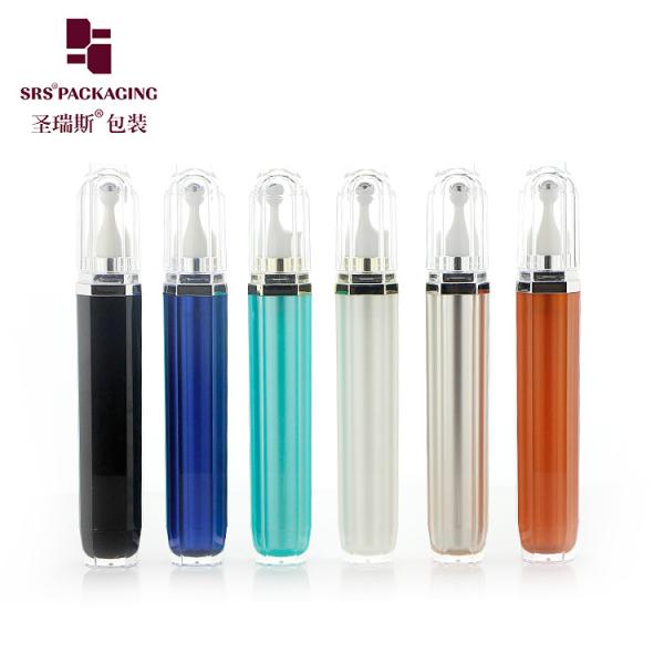 L002-15/20ML Black Acrylic Eye Roller Bottle Octagan Shaped With Steel Ball