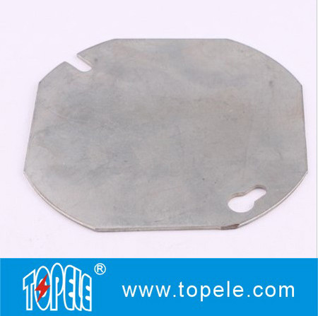 Плоская восьмиугольная 54C1 выходной коробка, диаметр 4 дюйма, оцинкованная, 200-пакет