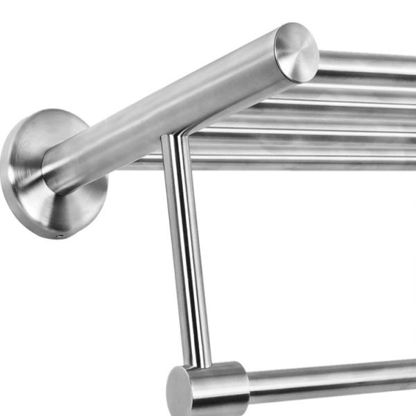 Modern Train Rack Towel Shelf  Single Bar Hotel Towel Rack Polishing Surface