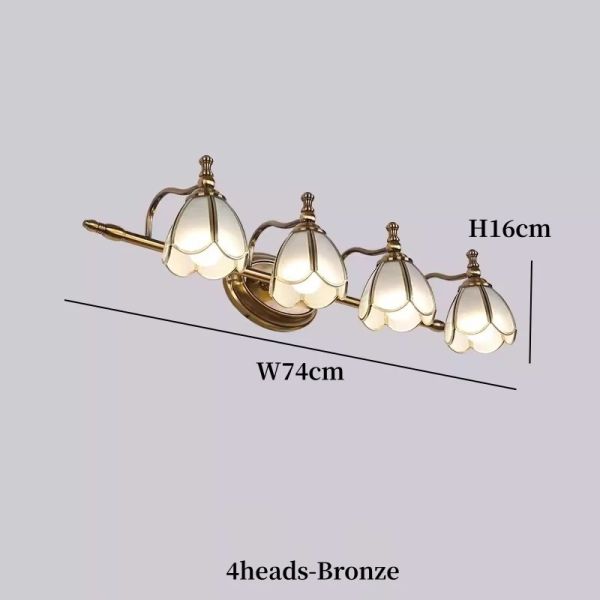 LED American vanity Mirror Headlight multicolor mirror cabinet Glass Wall lamp mirror wrought iron lamps (WH-MR-71)