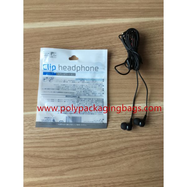 Hanger Hole Foil Ziplock Bags Packaging Bluetooth Headset Electronic Products