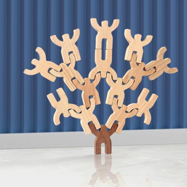 Rounded Wooden Shape Puzzle Toys To Improve The Logic Character