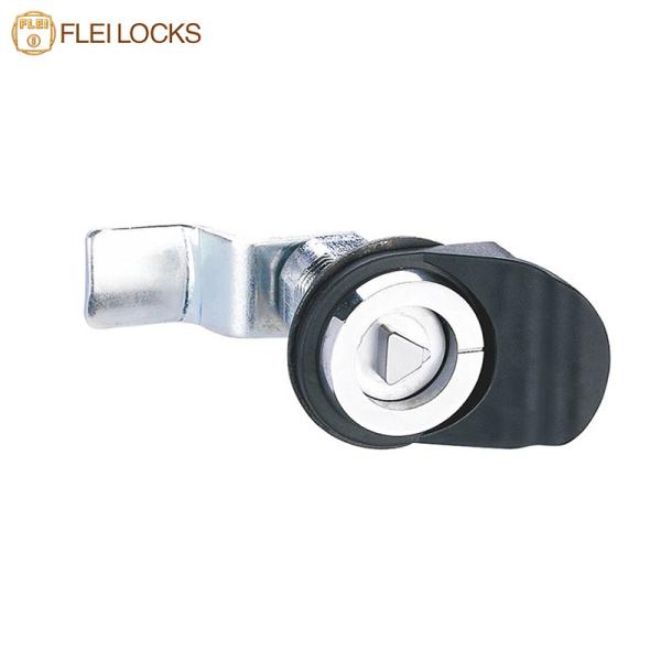 Electroplating Surface Waterproof Cam Lock , Triangular Control Panel Lock