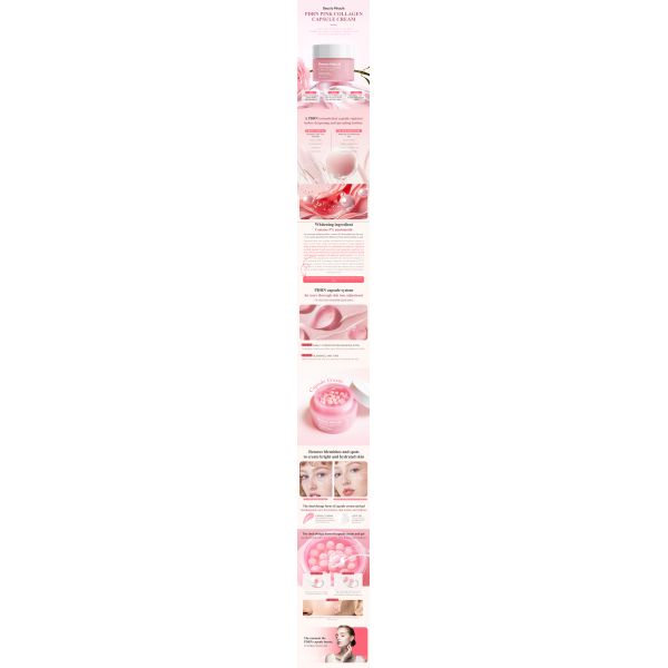 Collagen Capsule Cream Organic Luxury Face Whitening Cream Shea Butter OEM Black Spot Remover Moistorizer
