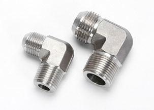 757 Bar Male NPT 38mm High Pressure Pipe Fittings , Stainless Steel 90 Degree Elbow