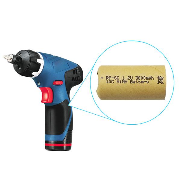 Bateria recarregável de níquel 10c Sub-C SC3000mah 1.2 V Ni Mh