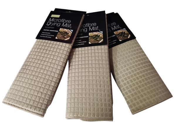 High Quality Custom Kitchen Counter Top Microfiber Dish Drying Drainer Boards Mat