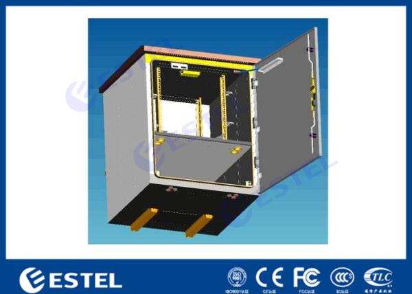 Natural Ventilation Pole Mount Enclosure For Equipment Battery / Small Outdoor Box