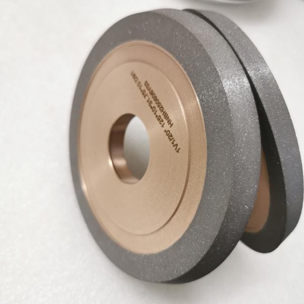 Resin And Metal Hybrid Bond Diamond Grinding Wheel 1V1/20° 125*10*31.75*10mm D91  Higher Efficiency, Longer Life And Shape Retention