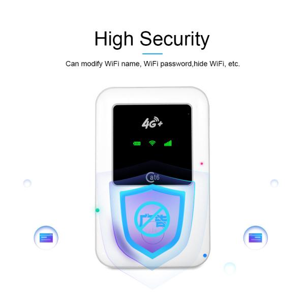ABS маршрутизатора Точки доступа вставляемого 4G LTE CAT6 OLAX сеть мобильного WiFi полная