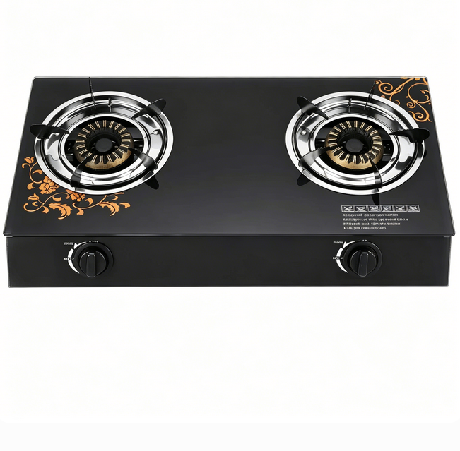 2 Burner Gas Stove Tempered Glass Household Cooking Table Top OEM ODM Manufacturer