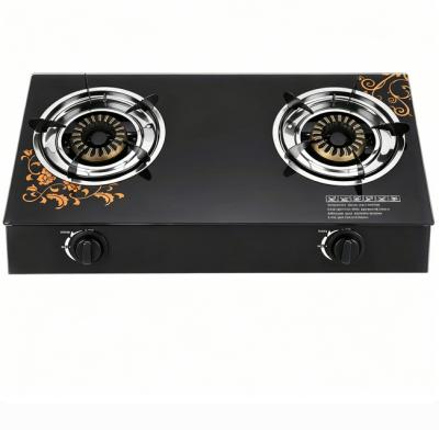 2 Burner Gas Stove Tempered Glass Household Cooking Table Top OEM ODM Manufacturer