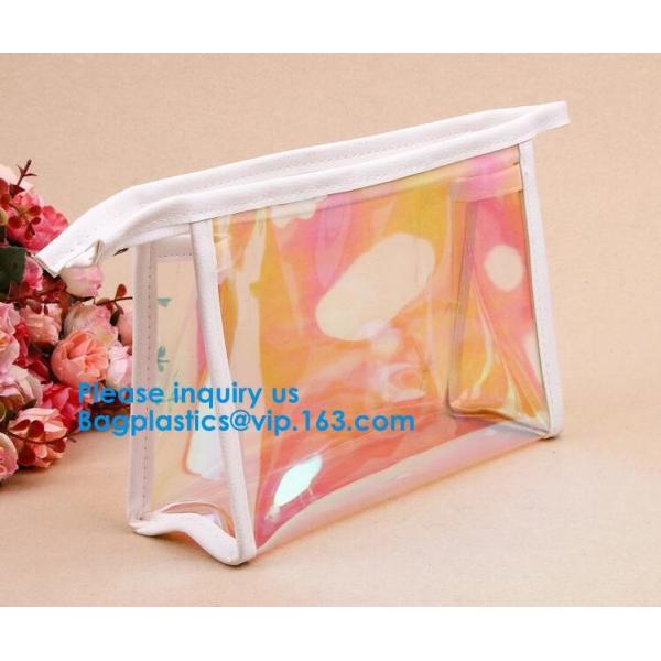 Custom PVC cosmetic bag Zipper Clear Toiletry Bag,Promotional Travel Bag pvc Zipper Bag Custom Logo Toilery Cosmetic Bag